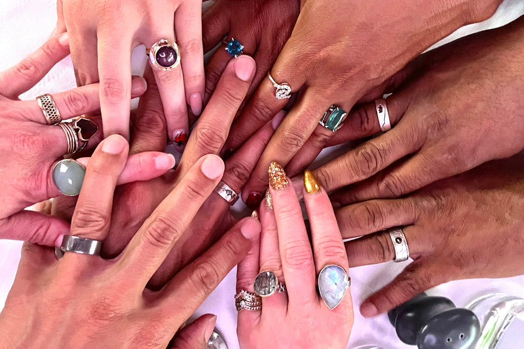 Custom rings by Michelle Lenae Jewelry.  