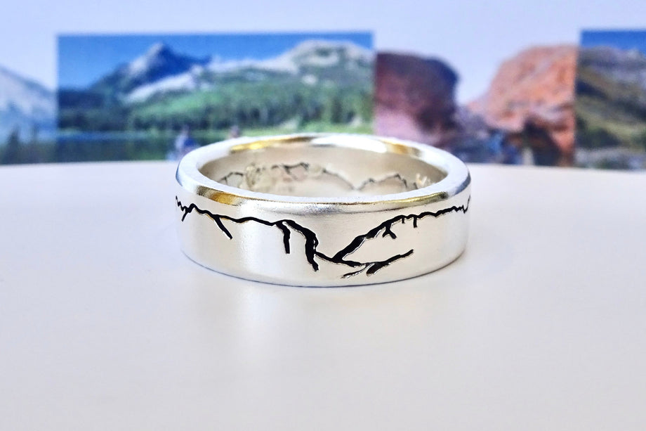 Custom Mountain Landscape Ring | Michelle Lenáe Jewelry – Michelle