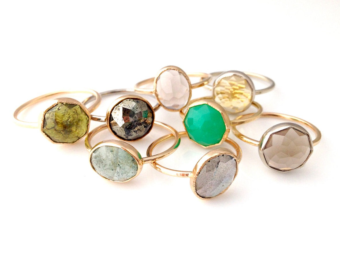 Stacker Birthstone Rings Custom Birthstone Stacker Ring – Michelle Lenae Jewelry