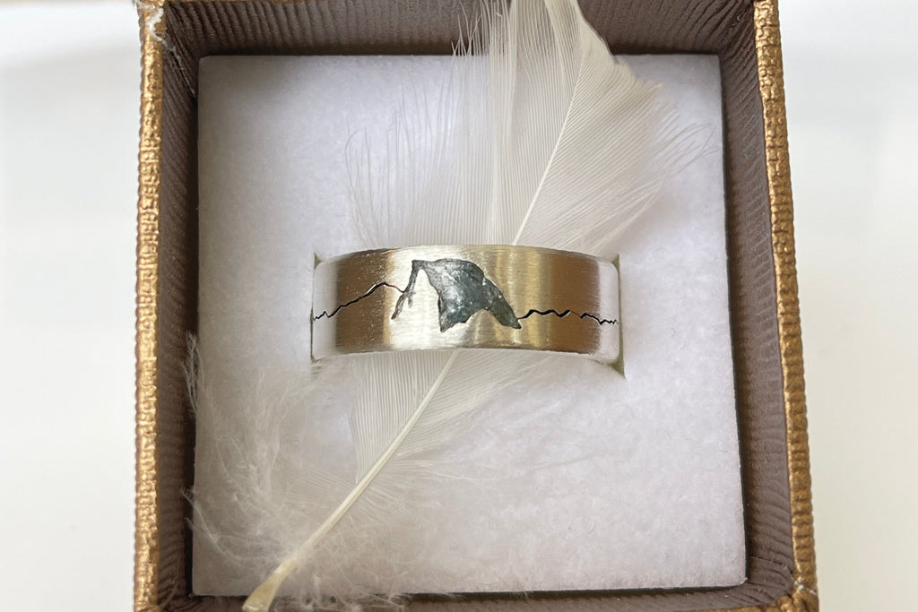 Half Dome Yosemite Mountain Ring handmade to order