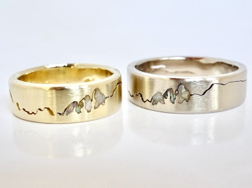 Each summit ring is made to order with the mountain range of your choice.
