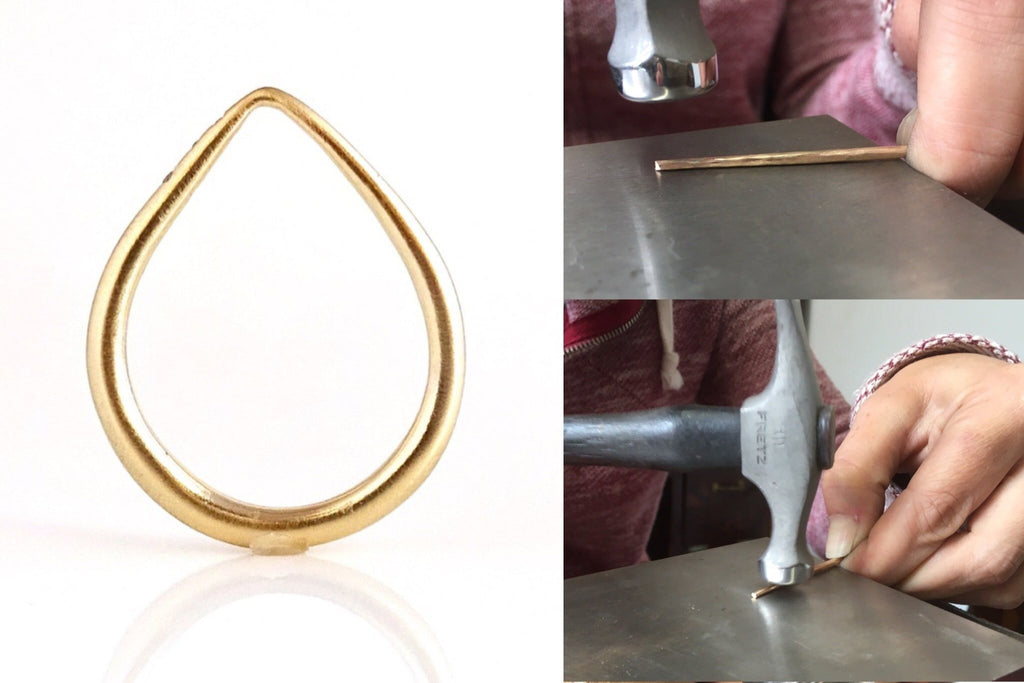 Each Mountain Peak Ring ring is handcrafted and made to order.  100% recycled metals and conflict free diamonds