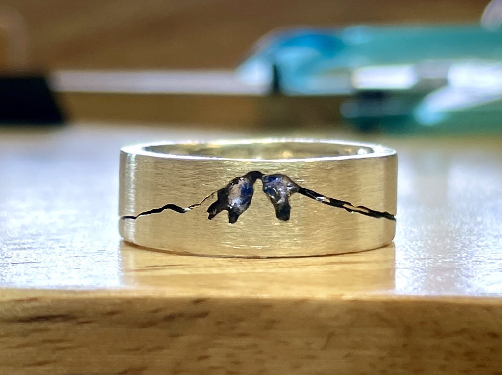 "Custom Mt Hood Summit Ring – handcrafted by Michelle Lenae Jewelry