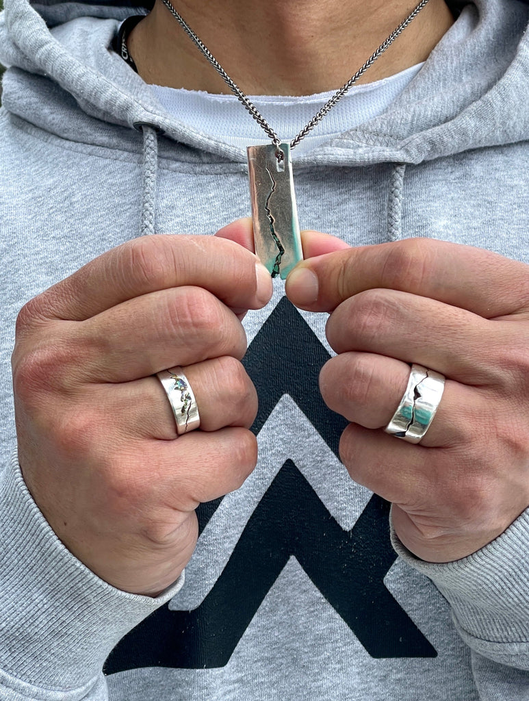 Rainer Summit ring featured with OG Mountain Ring & Mountain ID Tag Necklace