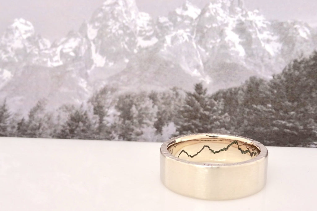 Teton inspired Hidden Mountain Ring by Michelle Lenae Jewelry from Seattle WA